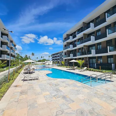 Flat luxo com varanda gourmet no Makia Resort em Muro Alto 4 pessoas-3